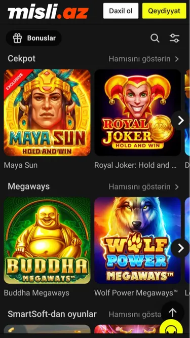 Misli Kazino Screenshot